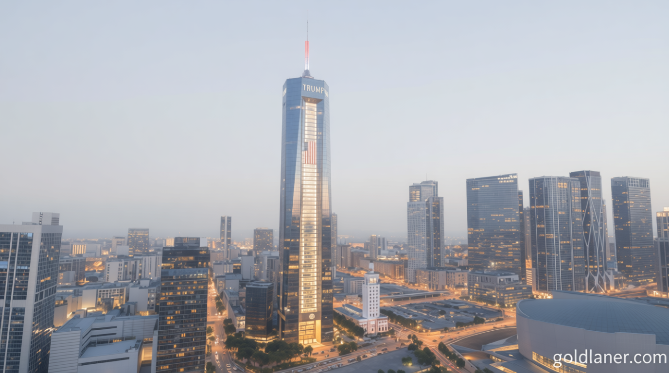 Trump shares renderings of a towering presidential library