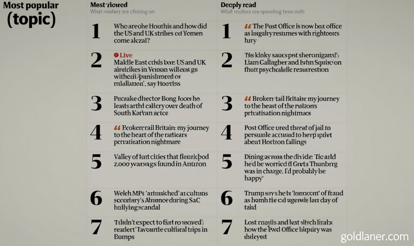 What is the ‘Deeply read’ list?