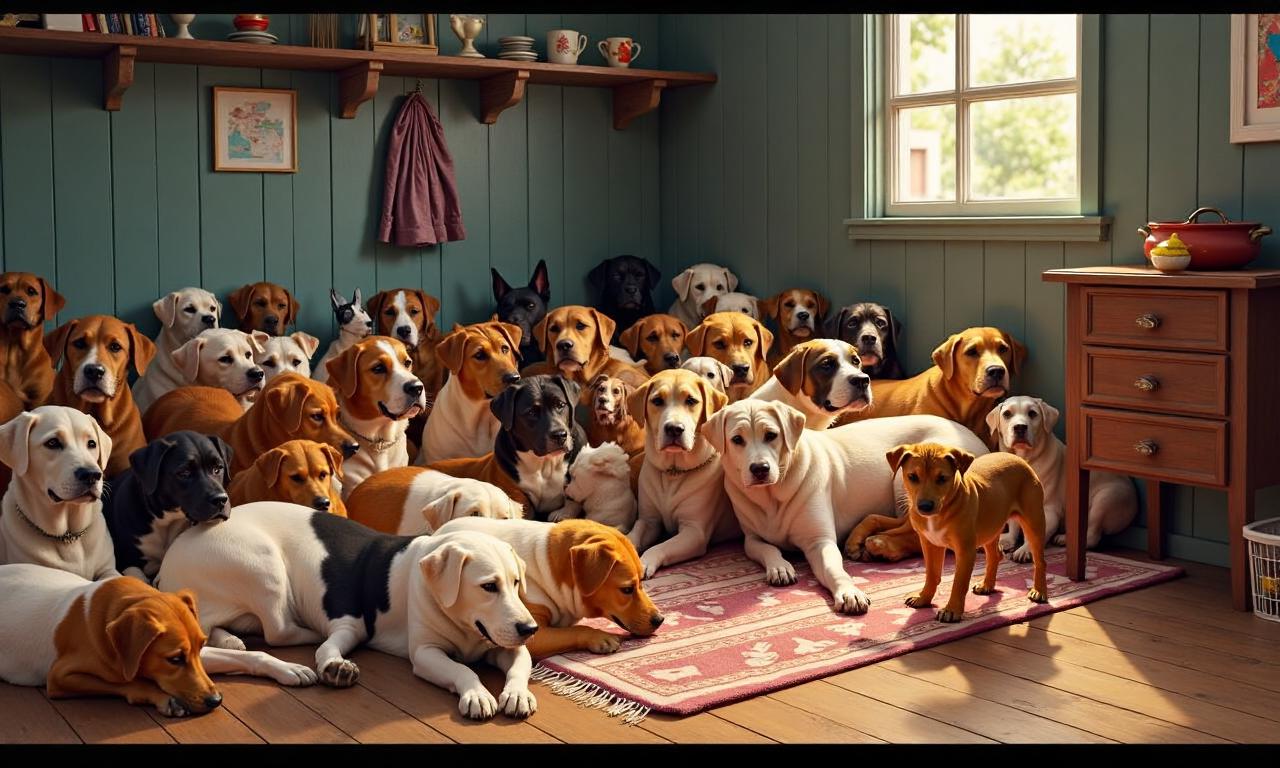 RSPCA says 250 dogs found crammed into one home