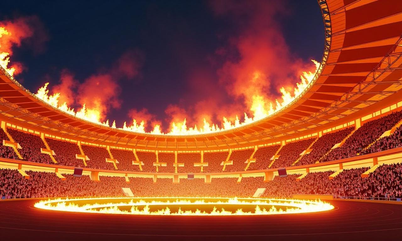 Watch: Fire damages roof of Rio’s Olympic velodrome