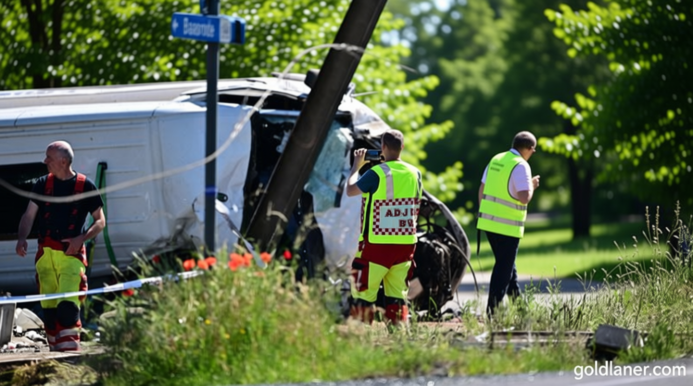 Four killed as Belgian school bus hit by train after appearing to plow through barrier