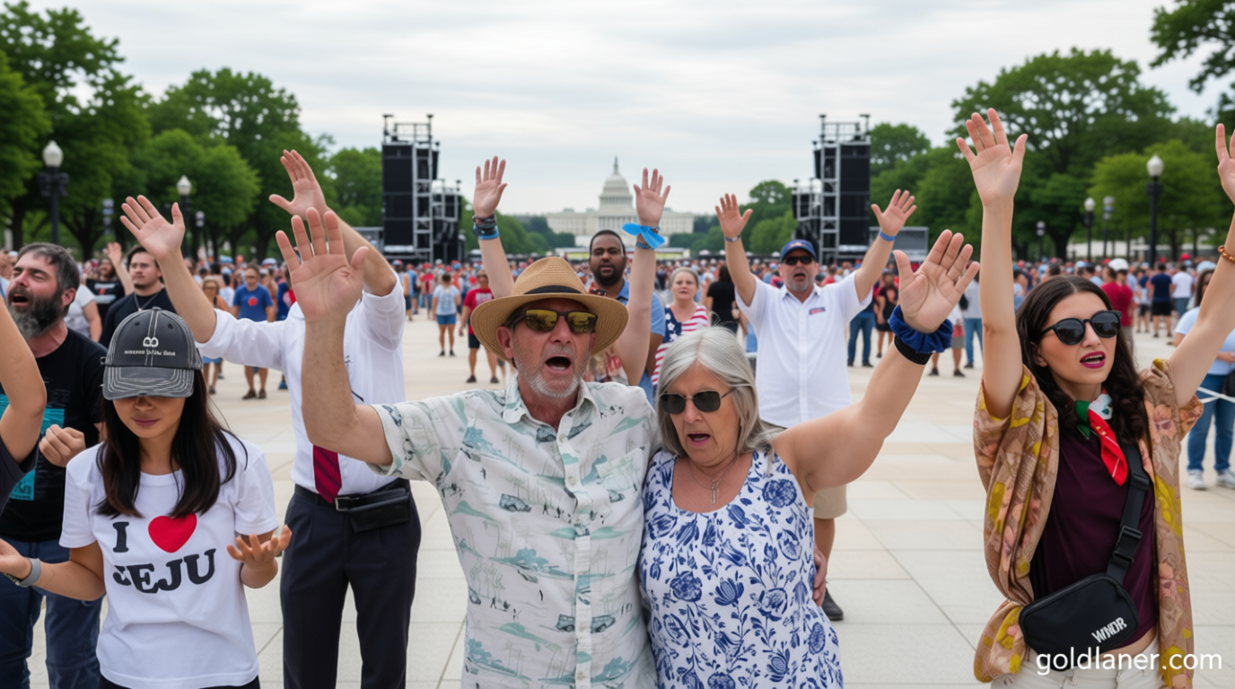 National Mall prayer event sparks concern about Trump administration eroding the wall between church and state