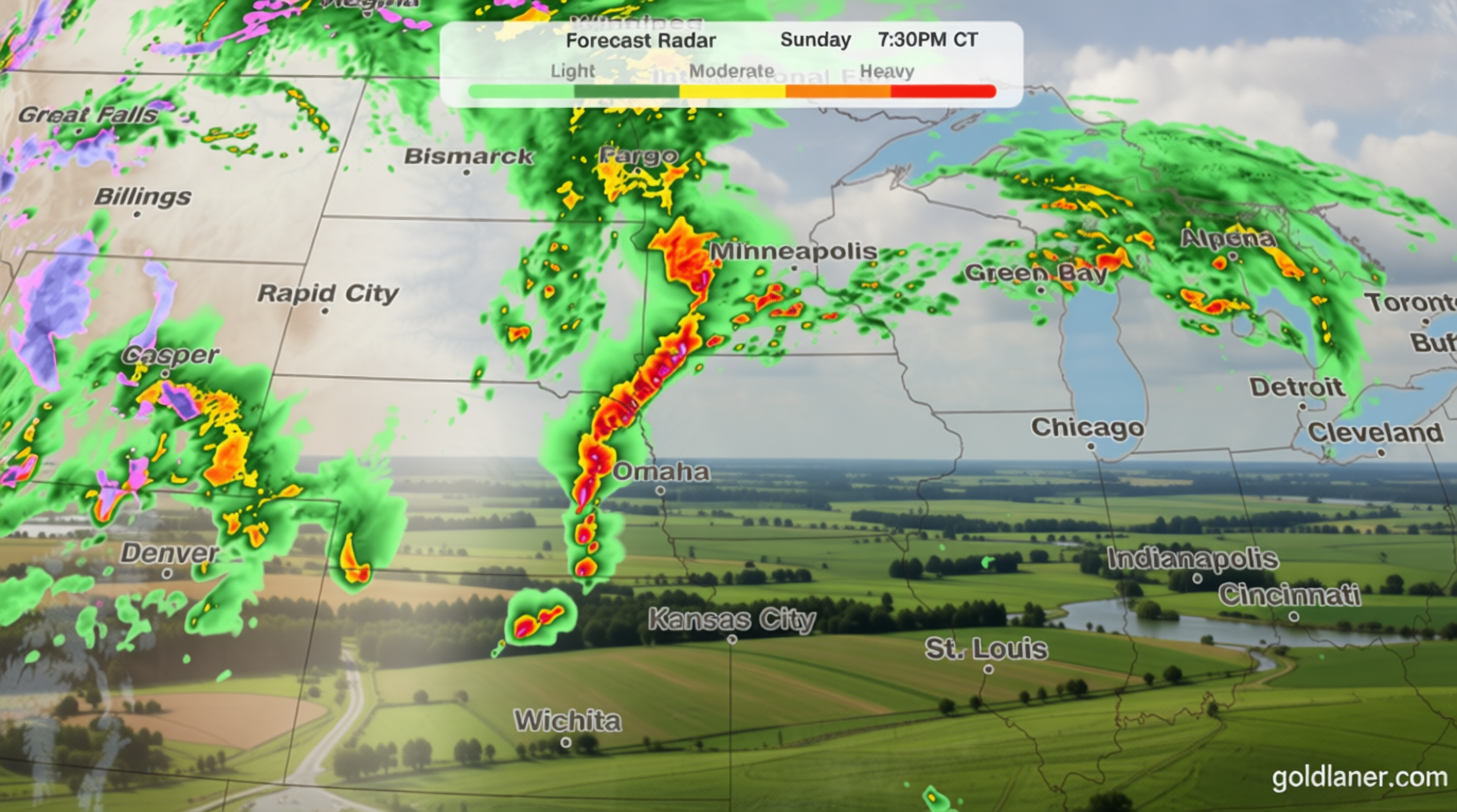 Severe storms with intense tornadoes possible in Central US through Monday