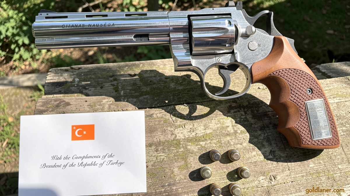 Turkey’s leader gives revolvers to every NATO leader as parting gift