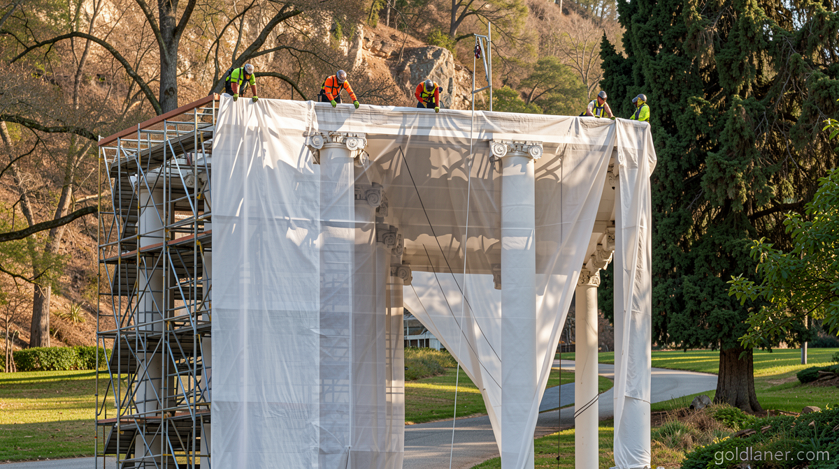 Trump turns to White House columns for next construction project