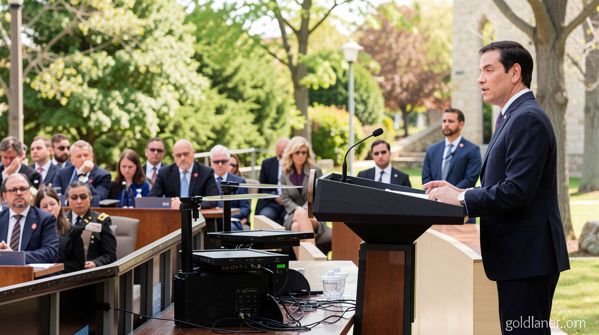 Rubio and Miller warn of the ‘mortal threat’ of ‘far-left terror’ in speech to 67 countries