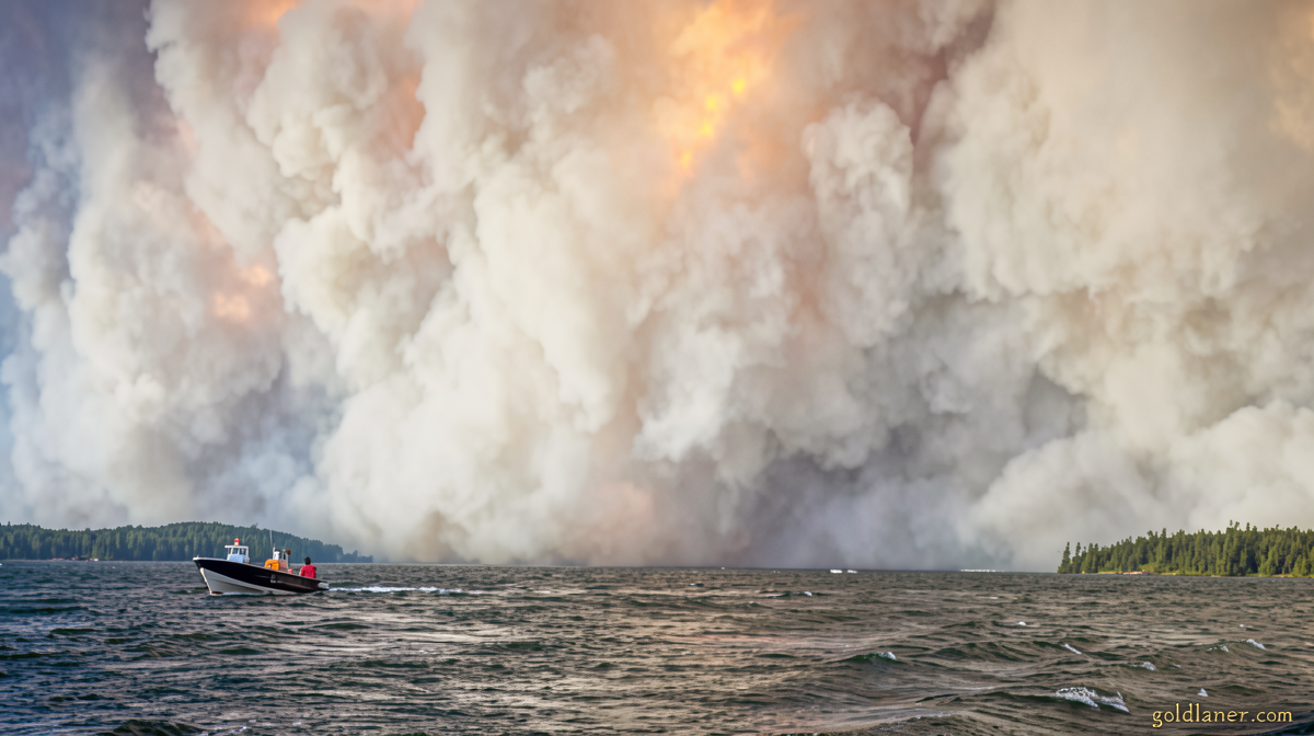 They thought there was no immediate danger. Then a wall of smoke arrived