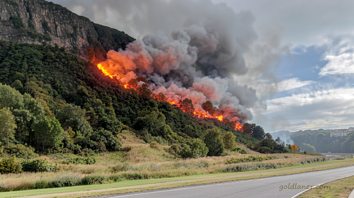 Firefighters battle blaze on Arthur’s Seat in the heart of Edinburgh
