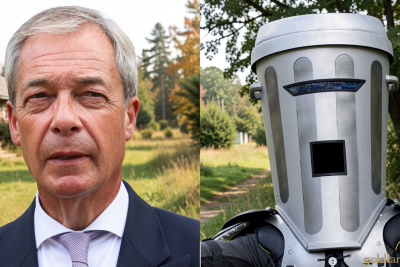 Nigel Farage wins election in which his main rival was a trash can