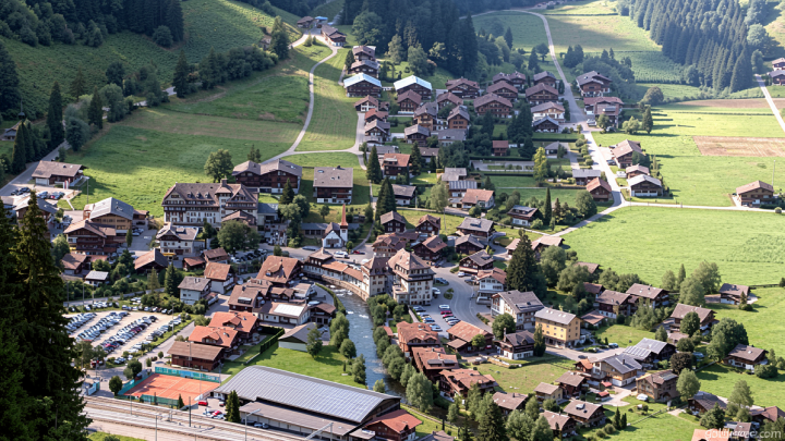 Looming rock collapse threatens Swiss village as thawing permafrost destabilizes the Alps