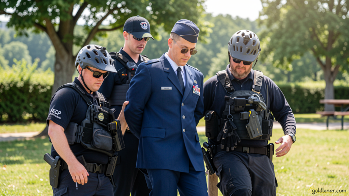 US airman arrested at Capitol after calling for Trump’s impeachment is detained again