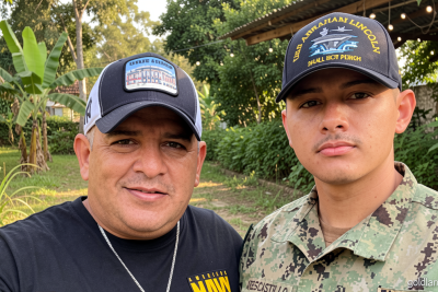 He was waiting for his son to return from the USS Lincoln. Then Border Patrol arrested him